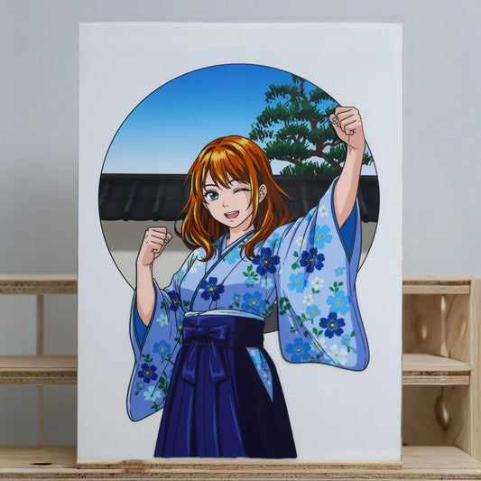 08_Hakama Girl (Blue)