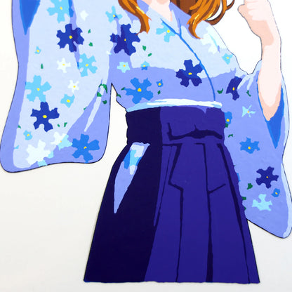 08_Hakama Girl (Blue)